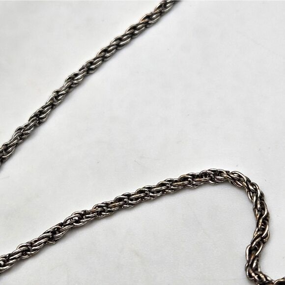 "5/$25" Silvertone Bronze Turquoise Rhinestone Southwestern Pendant Necklace - Picture 3 of 10